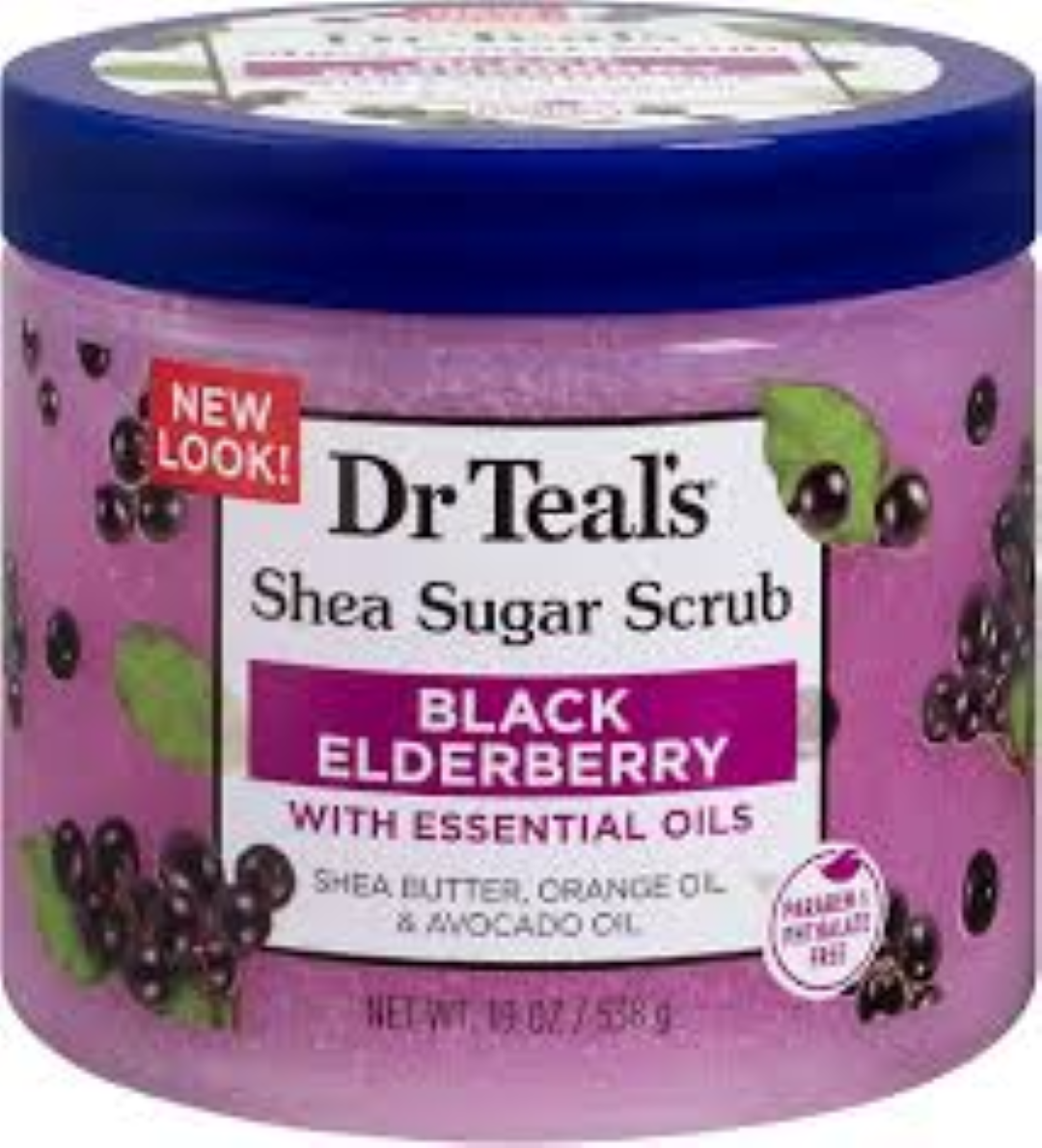 DR TEALS BODY SCRUB ELDERBERRY 538G